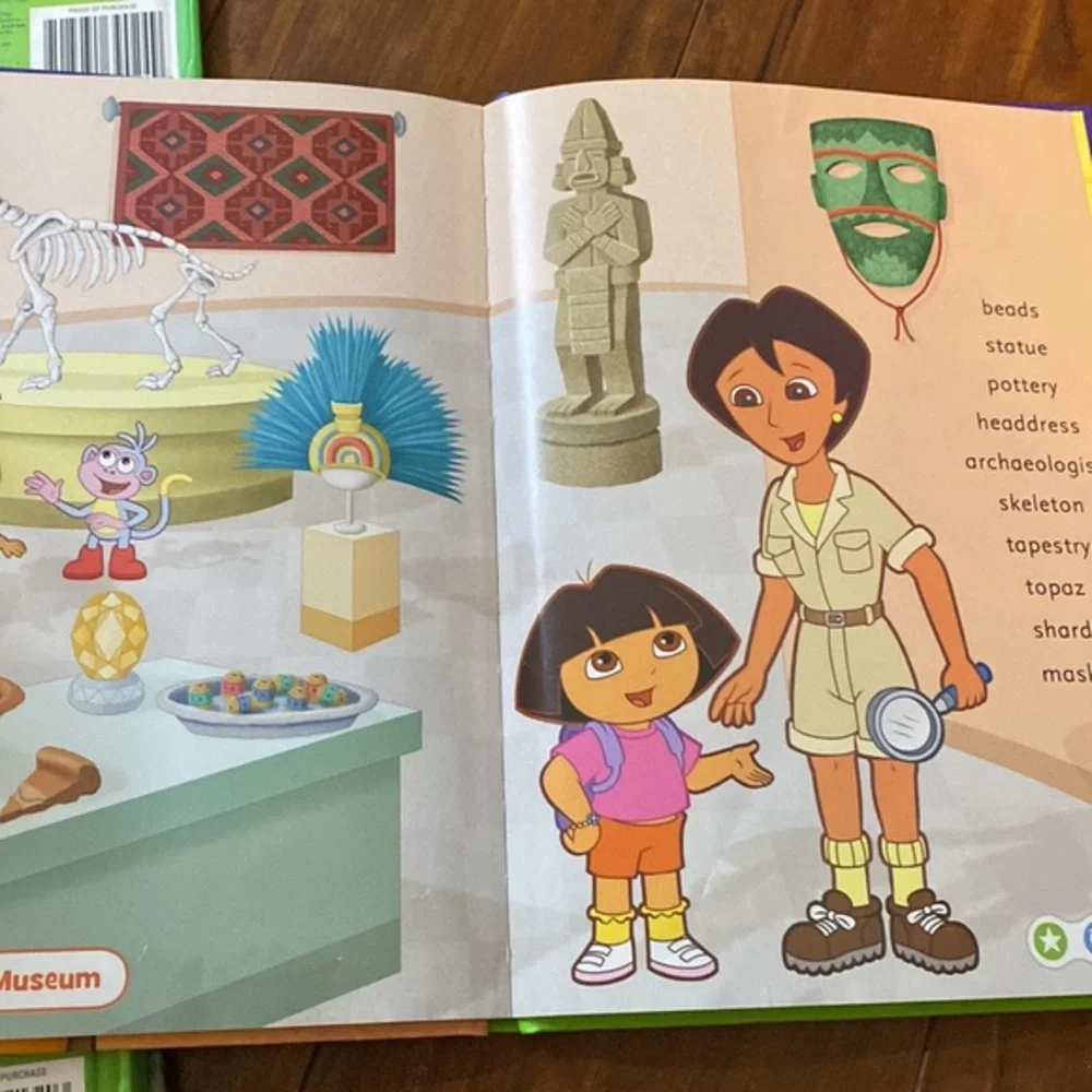 LeapFrog Tag Book Lot 4 Dora the Explorer Diego Little Engine Interactive Reader